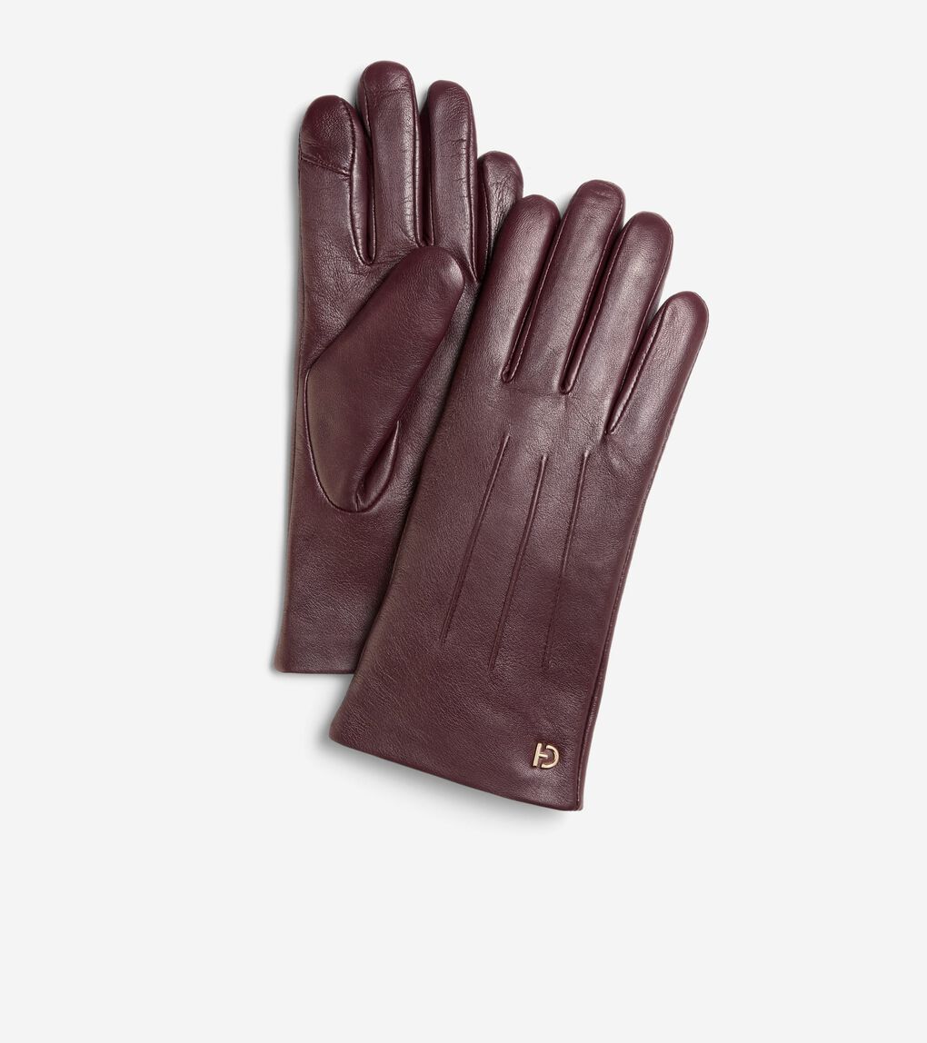 3 Pt Leather Tech Tip Glove